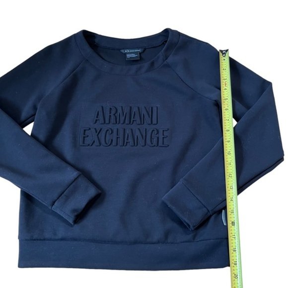 Armani Exchange Black Crewneck Sweater Size Small - Picture 7 of 7